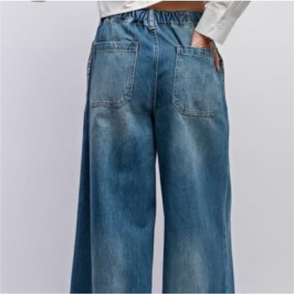 EASEL Wide Leg Denim Jeans - Picture 3 of 10
